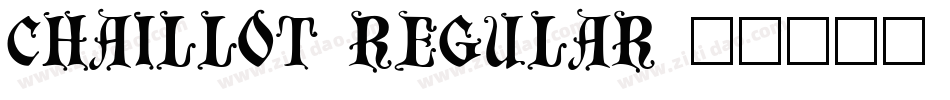 Chaillot Regular字体转换